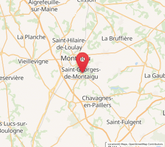 Map of Saint-Georges-de-Montaigu, Pays de la Loire