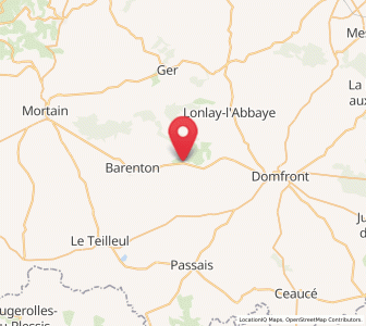Map of Saint-Georges-de-Rouelley, Normandy