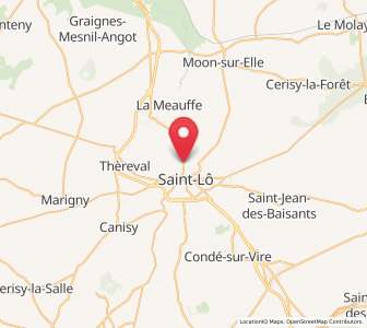 Map of Saint-Georges-Montcocq, Normandy