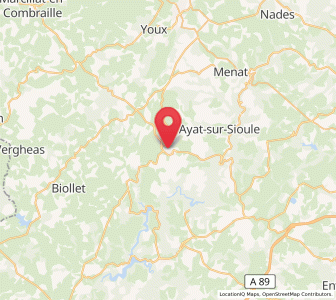 Map of Saint-Gervais-d'Auvergne, Auvergne-Rhône-Alpes