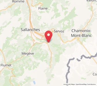 Map of Saint-Gervais-les-Bains, Auvergne-Rhône-Alpes
