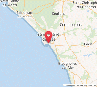Map of Saint-Gilles-Croix-de-Vie, Pays de la Loire