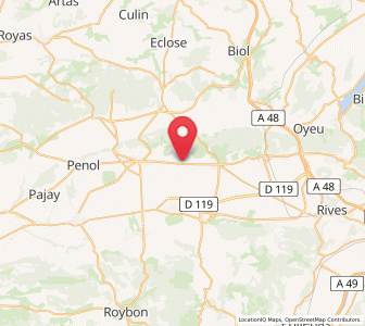 Map of Saint-Hilaire-de-la-Côte, Auvergne-Rhône-Alpes