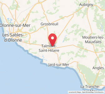 Map of Saint-Hilaire de Talmont, Pays de la Loire