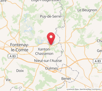 Map of Saint-Hilaire-des-Loges, Pays de la Loire
