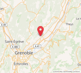 Map of Saint-Ismier, Auvergne-Rhône-Alpes