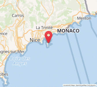 Map of Saint-Jean-Cap-Ferrat, Provence-Alpes-Côte d'Azur