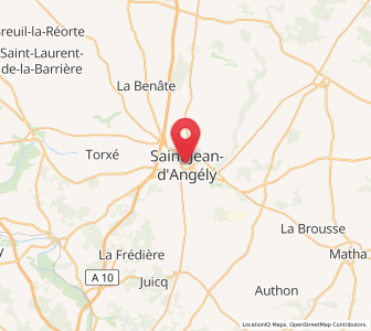 Map of Saint-Jean-d'Angély, Nouvelle-Aquitaine