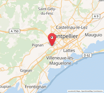 Map of Saint-Jean-de-Védas, Occitanie