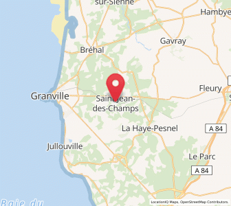 Map of Saint-Jean-des-Champs, Normandy