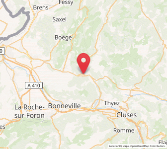 Map of Saint-Jeoire, Auvergne-Rhône-Alpes