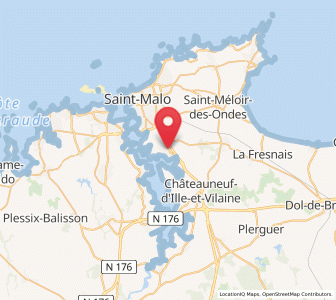 Map of Saint-Jouan-des-Guérets, Brittany