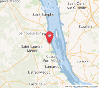 Map of Saint-Julien-Beychevelle, Nouvelle-Aquitaine