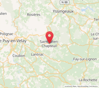 Map of Saint-Julien-Chapteuil, Auvergne-Rhône-Alpes