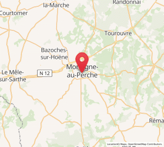Map of Saint-Langis-lès-Mortagne, Normandy