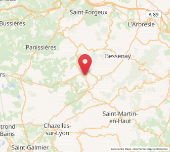 Map of Saint-Laurent-de-Chamousset, Auvergne-Rhône-Alpes