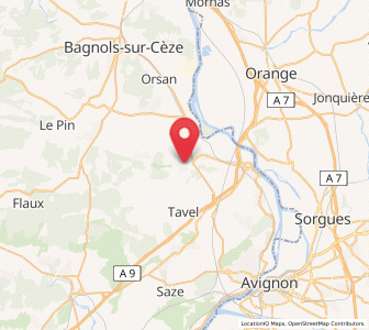 Map of Saint-Laurent-des-Arbres, Occitanie