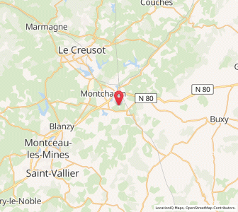 Map of Saint-Leu, Bourgogne-Franche-Comté