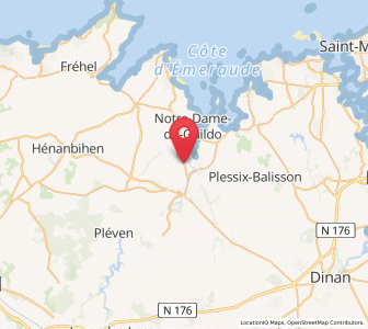 Map of Saint-Lormel, Brittany