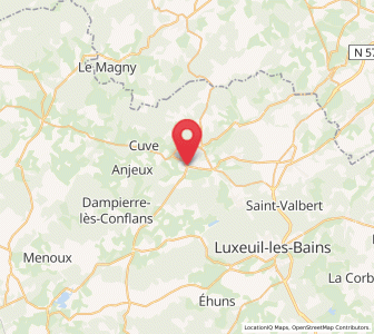 Map of Saint-Loup-sur-Semouse, Bourgogne-Franche-Comté