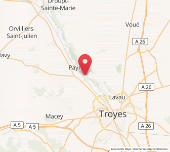 Map of Saint-Lyé, Grand Est
