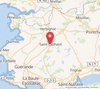Map of Saint-Lyphard, Pays de la Loire