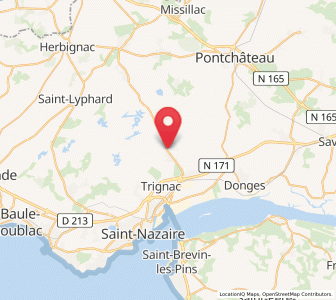 Map of Saint-Malo-de-Guersac, Pays de la Loire