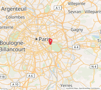 Map of Saint-Mandé, Île-de-France