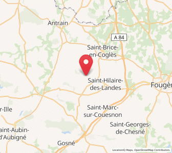 Map of Saint-Marc-le-Blanc, Brittany