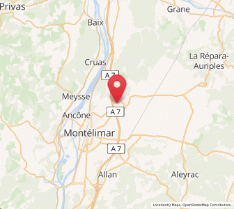Map of Saint-Marcel-lès-Sauzet, Auvergne-Rhône-Alpes
