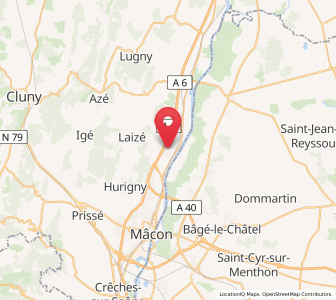 Map of Saint-Martin-Belle-Roche, Bourgogne-Franche-Comté