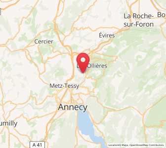 Map of Saint-Martin-Bellevue, Auvergne-Rhône-Alpes