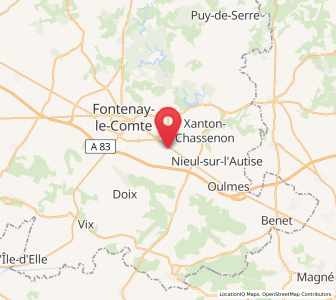 Map of Saint-Martin-de-Fraigneau, Pays de la Loire