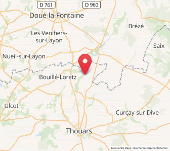 Map of Saint-Martin-de-Sanzay, Nouvelle-Aquitaine