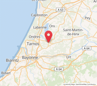 Map of Saint-Martin-de-Seignanx, Nouvelle-Aquitaine