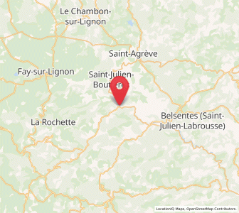 Map of Saint-Martin-de-Valamas, Auvergne-Rhône-Alpes