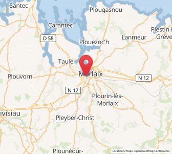 Map of Saint-Martin-des-Champs, Brittany