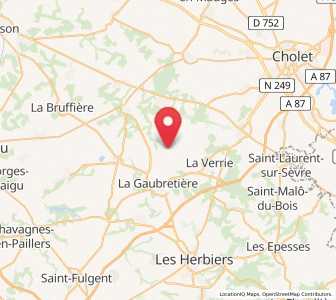 Map of Saint-Martin-des-Tilleuls, Pays de la Loire