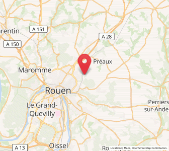 Map of Saint-Martin-du-Vivier, Normandy
