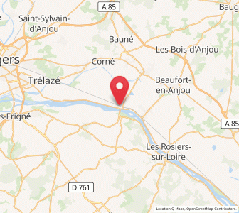 Map of Saint-Mathurin-sur-Loire, Pays de la Loire