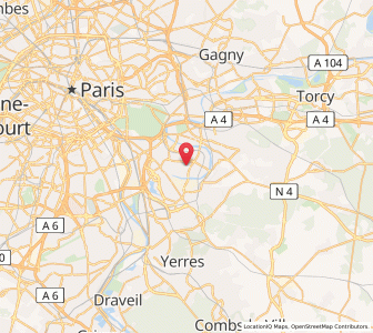 Map of Saint-Maur-des-Fossés, Île-de-France