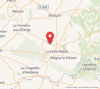Map of Saint-Maurice-du-Désert, Normandy