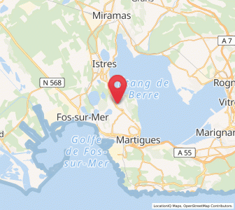 Map of Saint-Mitre-les-Remparts, Provence-Alpes-Côte d'Azur