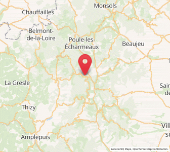 Map of Saint-Nizier-d'Avergues, Auvergne-Rhône-Alpes