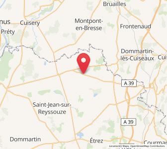 Map of Saint-Nizier-le-Bouchoux, Auvergne-Rhône-Alpes
