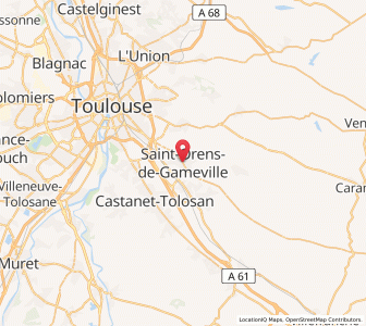 Map of Saint-Orens-de-Gameville, Occitanie
