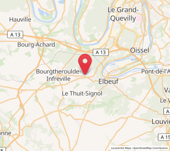Map of Saint-Ouen-du-Tilleul, Normandy