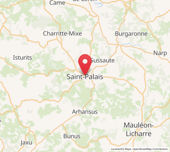 Map of Saint-Palais, Nouvelle-Aquitaine