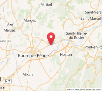 Map of Saint-Paul-lès-Romans, Auvergne-Rhône-Alpes