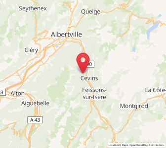 Map of Saint-Paul-sur-Isère, Auvergne-Rhône-Alpes